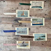 Load image into Gallery viewer, Ship (Observer's Picture Cards) repurposed bookmark.