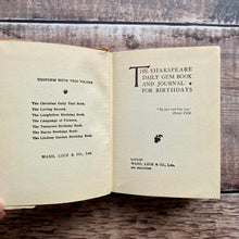 Load image into Gallery viewer, The Shakespeare Daily Gem Book (birthday book)