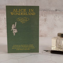 Load image into Gallery viewer, Alice's Adventures In Wonderland quotation card.