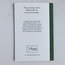 Load image into Gallery viewer, Alice's Adventures In Wonderland quotation card.