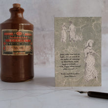 Load image into Gallery viewer, What news?  Pride and Prejudice quotation card.