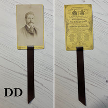 Load image into Gallery viewer, Bookmark made from a Victorian Carte de Visite