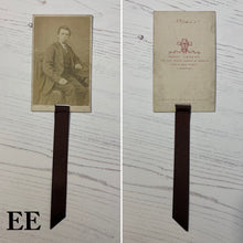 Load image into Gallery viewer, Bookmark made from a Victorian Carte de Visite