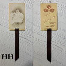 Load image into Gallery viewer, Bookmark made from a Victorian Carte de Visite