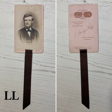 Load image into Gallery viewer, Bookmark made from a Victorian Carte de Visite