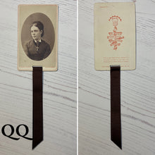 Load image into Gallery viewer, Bookmark made from a Victorian Carte de Visite