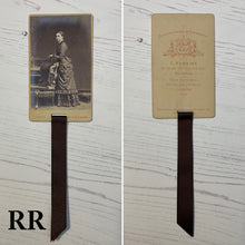 Load image into Gallery viewer, Bookmark made from a Victorian Carte de Visite