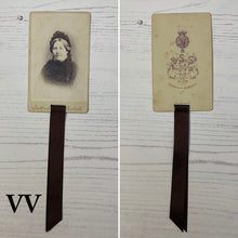 Load image into Gallery viewer, Bookmark made from a Victorian Carte de Visite