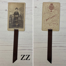 Load image into Gallery viewer, Bookmark made from a Victorian Carte de Visite
