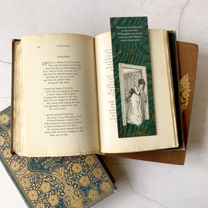 Marianne Dashwood bookmark.  Cracked book spine book lover humour.  Jane Austen - Sense and Sensibility.