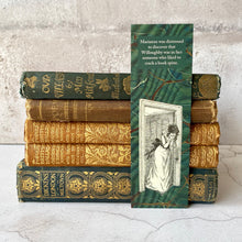 Load image into Gallery viewer, Marianne Dashwood bookmark.  Cracked book spine book lover humour.  Jane Austen - Sense and Sensibility.