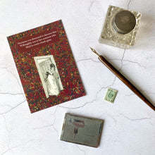 Load image into Gallery viewer, Jane Austen Sense and Sensibility humorous postcard for those who hate a cracked book spine featuring Marianne Dashwood.