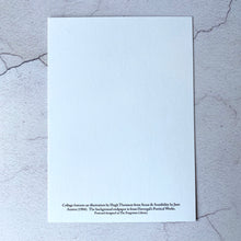 Load image into Gallery viewer, Jane Austen Sense and Sensibility humorous postcard for those who hate a cracked book spine featuring Marianne Dashwood.