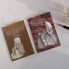 Load image into Gallery viewer, SALE Set of 2 Cranford quotation cards.  Elizabeth Gaskell classic literature cards.  Special offer price.