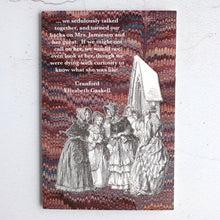 Load image into Gallery viewer, SALE Set of 2 Cranford quotation cards.  Elizabeth Gaskell classic literature cards.  Special offer price.