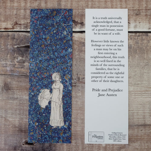 Pride and Prejudice bookmark.  It is a truth universally acknowledged...