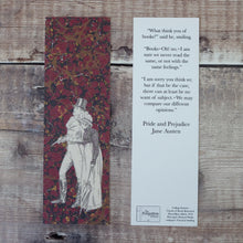 Load image into Gallery viewer, Pride and Prejudice bookmark.  What think you of books?