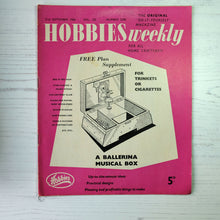Load image into Gallery viewer, 1960 vintage Hobbies Weekly magazines. Craft/diy projects with templates and instructions.