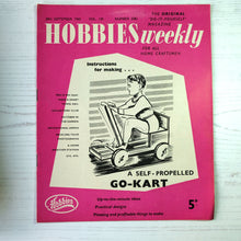 Load image into Gallery viewer, 1960 vintage Hobbies Weekly magazines. Craft/diy projects with templates and instructions.