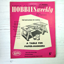 Load image into Gallery viewer, 1960 vintage Hobbies Weekly magazines. Craft/diy projects with templates and instructions.