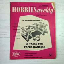 Load image into Gallery viewer, 1960 vintage Hobbies Weekly magazines. Craft/diy projects with templates and instructions.