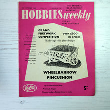 Load image into Gallery viewer, 1960 vintage Hobbies Weekly magazines. Craft/diy projects with templates and instructions.