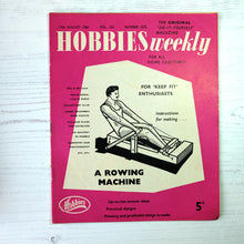 Load image into Gallery viewer, 1960 vintage Hobbies Weekly magazines. Craft/diy projects with templates and instructions.