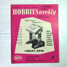 Load image into Gallery viewer, 1960 vintage Hobbies Weekly magazines. Craft/diy projects with templates and instructions.