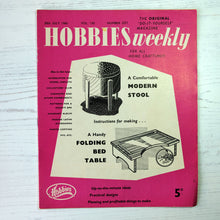 Load image into Gallery viewer, 1960 vintage Hobbies Weekly magazines. Craft/diy projects with templates and instructions.