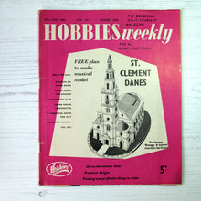 Load image into Gallery viewer, 1960 vintage Hobbies Weekly magazines. Craft/diy projects with templates and instructions.