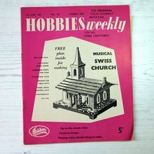 Load image into Gallery viewer, 1960 vintage Hobbies Weekly magazines. Craft/diy projects with templates and instructions.