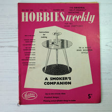 Load image into Gallery viewer, 1960 vintage Hobbies Weekly magazines. Craft/diy projects with templates and instructions.
