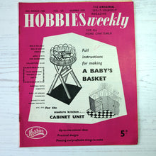 Load image into Gallery viewer, 1960 vintage Hobbies Weekly magazines. Craft/diy projects with templates and instructions.