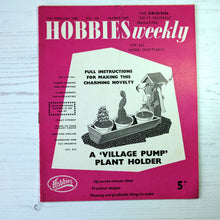 Load image into Gallery viewer, 1960 vintage Hobbies Weekly magazines. Craft/diy projects with templates and instructions.