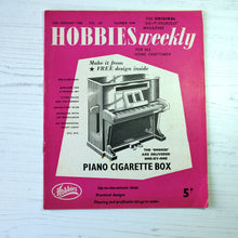 Load image into Gallery viewer, 1960 vintage Hobbies Weekly magazines. Craft/diy projects with templates and instructions.