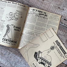 Load image into Gallery viewer, 1960 vintage Hobbies Weekly magazines. Craft/diy projects with templates and instructions.