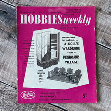 Load image into Gallery viewer, 1960 vintage Hobbies Weekly magazines. Craft/diy projects with templates and instructions.