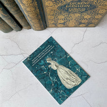 Load image into Gallery viewer, Jane Eyre book lender humour postcard.