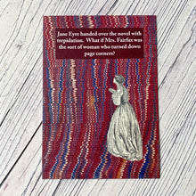 Load image into Gallery viewer, Print (A5).  Jane Eyre book lender humour.