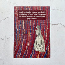 Load image into Gallery viewer, Print (A5).  Jane Eyre book lender humour.