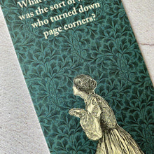 Load image into Gallery viewer, Jane Eyre humorous bookmark for those who nervously lend out books.