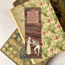 Load image into Gallery viewer, Book lender humour bookmark featuring Elizabeth Bennet and Mr Wickham.