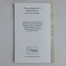 Load image into Gallery viewer, Ophelia quotation card.  Hamlet - William Shakespeare.