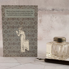 Load image into Gallery viewer, Much as Lizzy loved to receive a letter, this was the third time in a month that Jane had included spoilers in her correspondence.