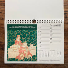Load image into Gallery viewer, Calendar 2023.  REDUCED.  Literary humour A4 landscape spiral bound with space to write appointments.