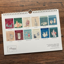 Load image into Gallery viewer, Calendar 2023.  REDUCED.  Literary humour A4 landscape spiral bound with space to write appointments.