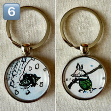 Load image into Gallery viewer, Winnie The Pooh keyring "The House At Pooh Corner" 1987