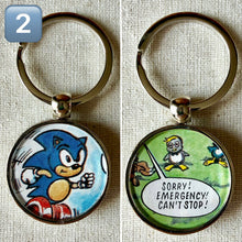 Load image into Gallery viewer, Sonic The Hedgehog Yearbook Keyring 1992