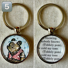 Load image into Gallery viewer, Winnie The Pooh keyring "The House At Pooh Corner" 1987