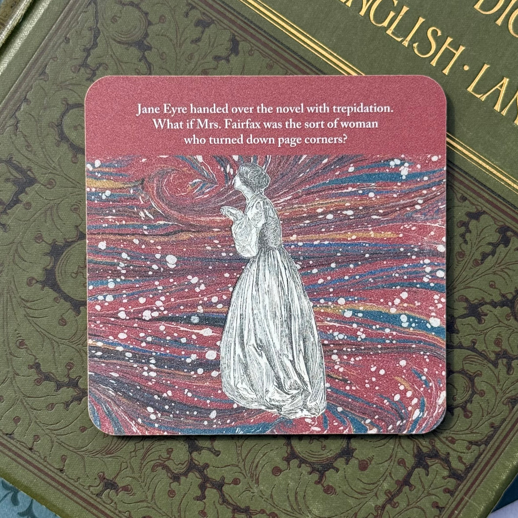 Jane Eyre book lender humour Coaster
